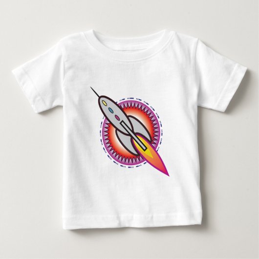 宇宙ロケット ベビーTシャツ (正面)