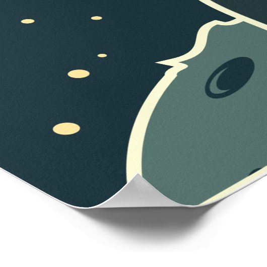 宇宙ロケット ポスター (角)