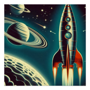 宇宙ロケット ポスター