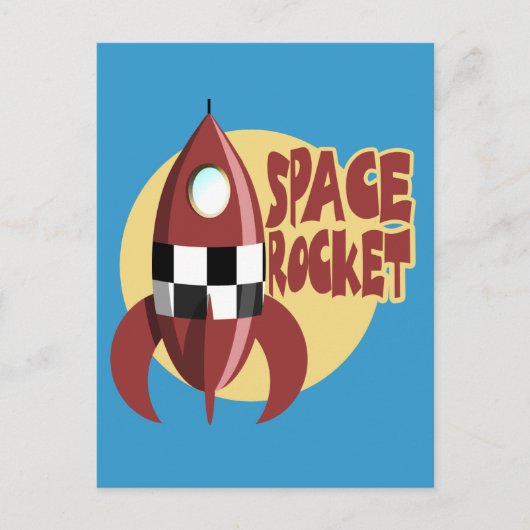 宇宙ロケット ポストカード (正面)