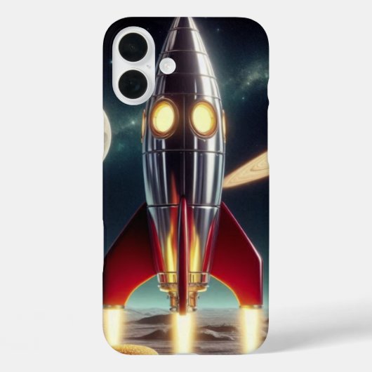 宇宙ロケット Case-Mate iPhoneケース (裏面)