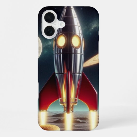 宇宙ロケット  iPhoneケース (裏面)