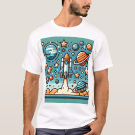 宇宙ロケットTシャツ Tシャツ