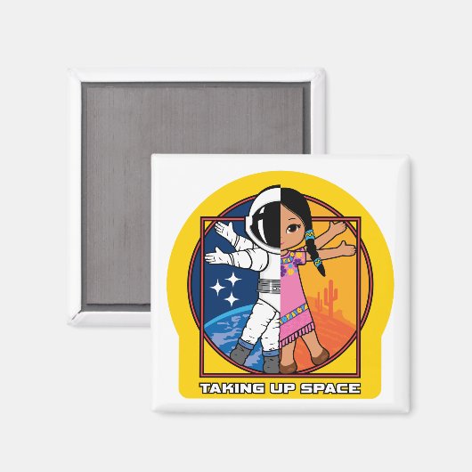 宇宙ロゴの取得 マグネット (正面/裏面)