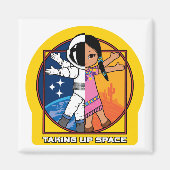 宇宙ロゴの取得 マグネット (正面)