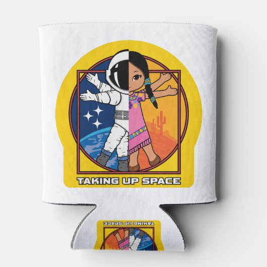 宇宙ロゴの取得 缶クーラー (裏面)