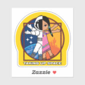 宇宙ロゴビニールのステッカーを持ち上げる シール (シート)