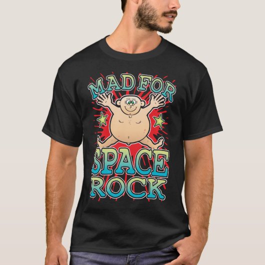 宇宙ロックTシャツ用不機嫌 Tシャツ (正面)