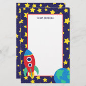 宇宙ロッパーソナライズされたク文具 (正面/裏面)