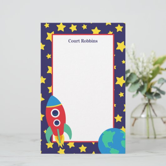 宇宙ロッパーソナライズされたク文具 (スタンド正面)