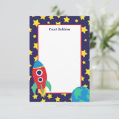 宇宙ロッパーソナライズされたトノートカード サンキューカード (スタンド正面)