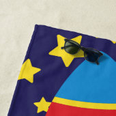 宇宙ロッパーソナライズされたトビーチタオル ビーチタオル (インサイチュ)