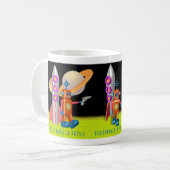 宇宙ロボットのマグ コーヒーマグカップ (正面左)