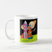 宇宙ロボットのマグ コーヒーマグカップ (左)