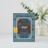 宇宙ロボット箱玩具 ポストカード (スタンド正面)