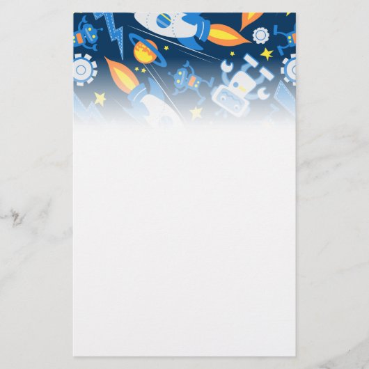 宇宙ロボット 便箋 (正面)