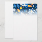 宇宙ロボット 便箋 (正面/裏面)