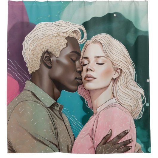 宇宙ロマンス シャワーカーテン (正面)