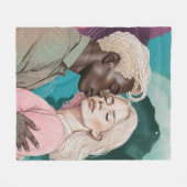 宇宙ロマンス フリースブランケット (正面(横))