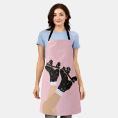 宇宙ローカッコいいラースケート選手ダービースケーターの贈り物 エプロン (着用した状態)