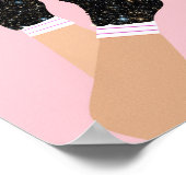 宇宙ローカッコいいラースケート選手ダービースケーターの贈り物 ポスター (角)