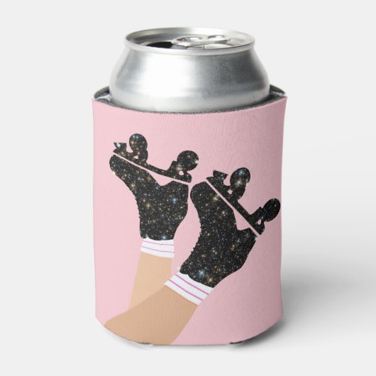 宇宙ローカッコいいラースケート選手ダービースケーターの贈り物 缶クーラー (缶正面)