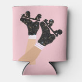 宇宙ローカッコいいラースケート選手ダービースケーターの贈り物 缶クーラー (正面)