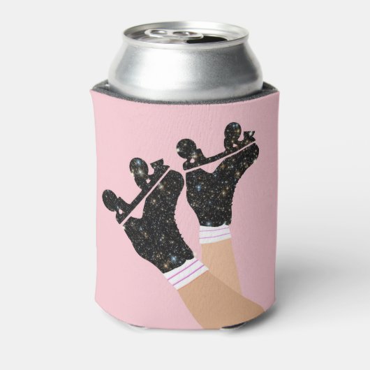 宇宙ローカッコいいラースケート選手ダービースケーターの贈り物 缶クーラー (缶裏面)