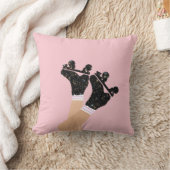 宇宙ローカッコいいラースケートDERBYスケーターピンク クッション (ブランケット)