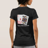 宇宙ワイシャツのブラックジャックの女王 Tシャツ (裏面)