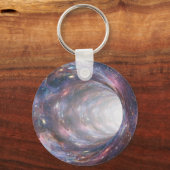 宇宙ワームホール星雲の光学錯覚 キーホルダー (正面)