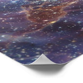 宇宙ワームホール星雲の光学錯覚 ポスター (角)