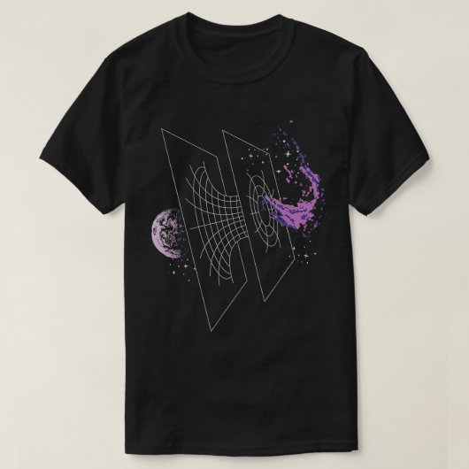 宇宙ワームホール Tシャツ (デザイン正面)