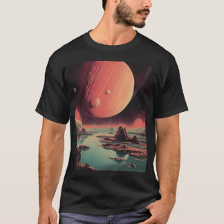 宇宙ヴィンテージポスター Tシャツ