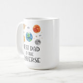 宇宙一のパパ 世界のおもしろい名言 父の日ギフト コーヒーマグカップ (正面左)