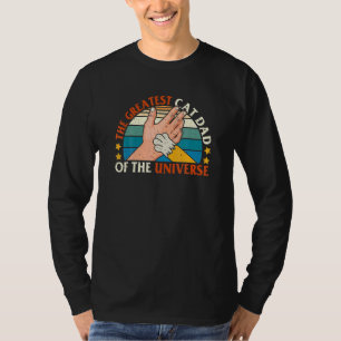 宇宙一の猫パパ ヴィンテージ 猫 Ee Tシャツ