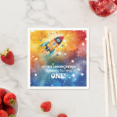 宇宙一周の誕生日 太陽の周りを1周目の旅 スタンダードカクテルナプキン (インサイチュ)