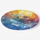 宇宙一周の誕生日 太陽の周りを1周目の旅 ペーパープレート (アングル)