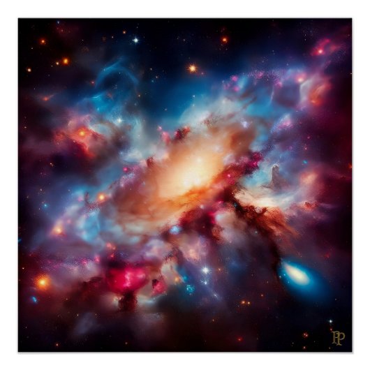 宇宙万華鏡のように千変万化するパターン ポスター (正面)