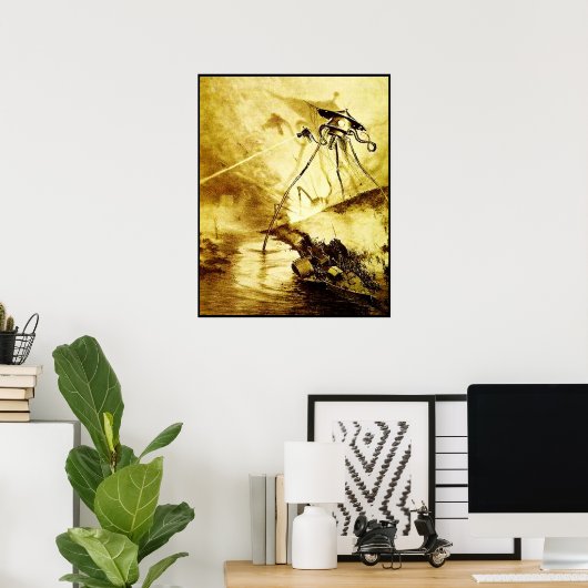 宇宙三脚の戦争 – 火星の侵略ポスター ポスター (ホームオフィス)