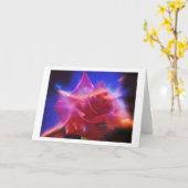 宇宙上がりました カード (黄色い花)