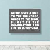 宇宙与えに魂を注ぐ キャンバスプリント (インサイチュ (ウッドフロア))