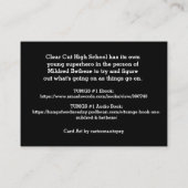 宇宙中間の等級シリーズトレーディングカード#2を錫メッキして下さい 名刺 (裏面)