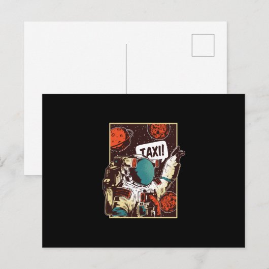 宇宙乗り ポストカード (正面/裏面)