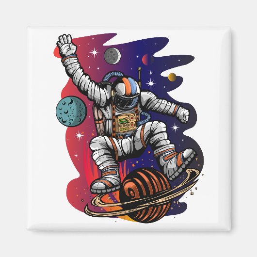 宇宙乗車 マグネット (正面)