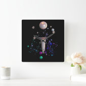 宇宙交響曲 スクエア壁時計 (ホーム)