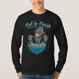宇宙人だって入ってこいよ負け犬ども!宇宙 SF UFO エイリアン Tシャツ