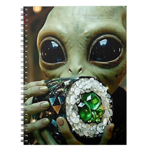 宇宙人とクリスタル寿司 ノートブック (正面)