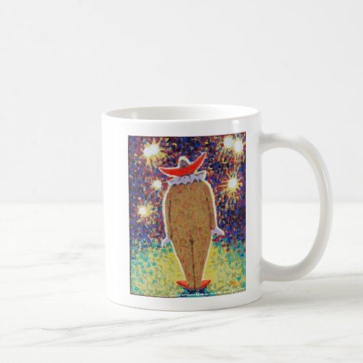 宇宙人によって誘拐されるゾンビのピエロ コーヒーマグカップ (右)