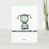 宇宙人のバースデー・カード カード (裏面)